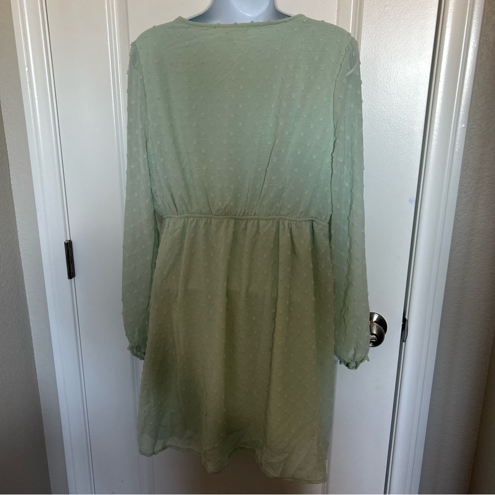 No Comment NY LA Women’s Large Green Dress - Picture 6 of 7